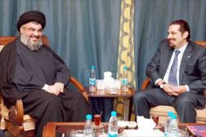 Sheikh Nasrallah and Saad Hariri