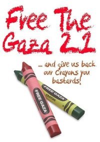 Free Gaza crayons