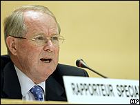John Dugard, UN special rapporteur on human rights for the Palestinian territories