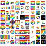 Corporations celebrate gay pride month. Click to enlarge