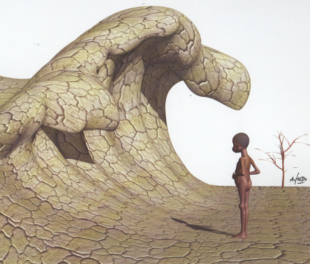 "Tsunami," by Alberto Sabat, La Nacion in Argentina. Winner of the Lurie-UN Cartoon award, 2007.